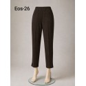 PANTALON TOBILLERO MARRON CHOCOLATE MUJER SISSUS MODA