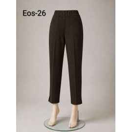 PANTALON TOBILLERO MARRON CHOCOLATE MUJER SISSUS MODA