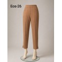 PANTALON TOBILLERO CAMEL CHOCOLATE MUJER SISSUS MODA