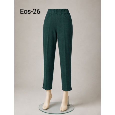 PANTALON TOBILLERO VERDE BOTELLA MUJER SISSUS MODA