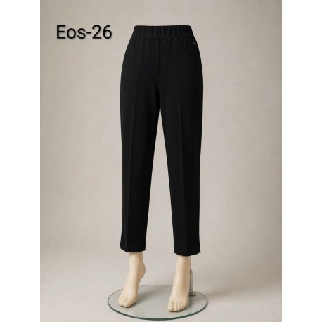 PANTALON TOBILLERO NEGRO MUJER SISSUS MODA