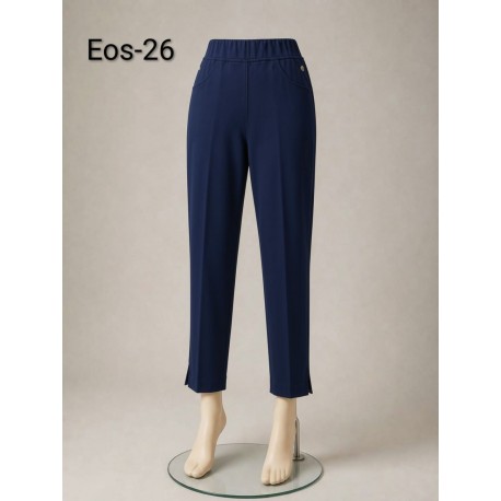 PANTALON TOBILLERO MARRON CHOCOLATE MUJER SISSUS MODA