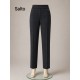 Pantalon recto gris cuadros mujer sissus moda