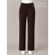 Pantalon recto con vuelta en el dobladillo mujer sissus moda