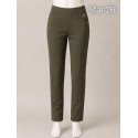 PANTALON PITILLO VERDE KAKI MUJER SISSUS MODA