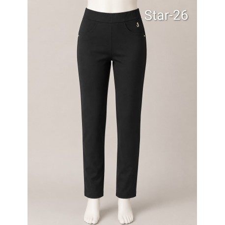PANTALON PITILLO NEGRO MUJER SISSUS MODA