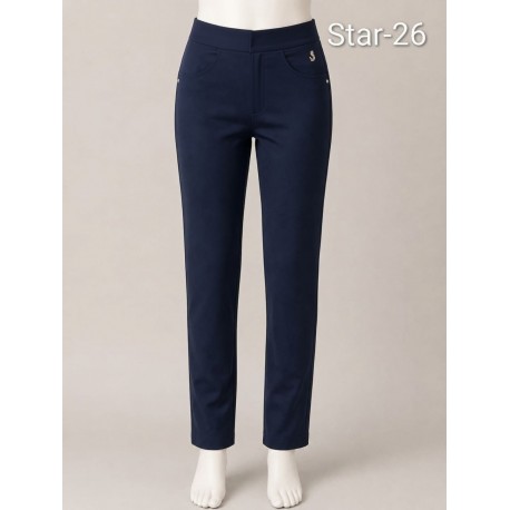 PANTALON PITILLO AZUL MARINO MUJER SISSUS MODA