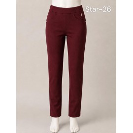 PANTALON PITILLO GRANATE MUJER SISSUS MODA