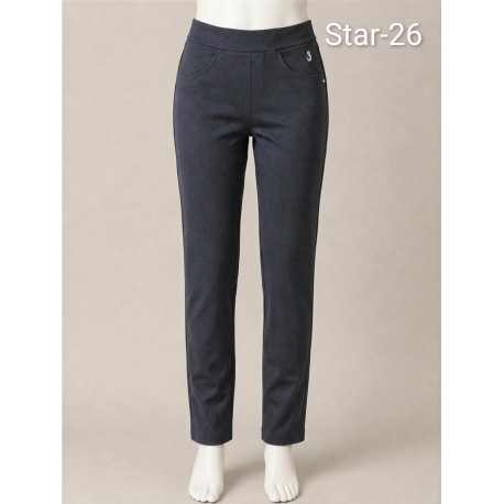 PANTALON PITILLO GRIS MUJER SISSUS MODA