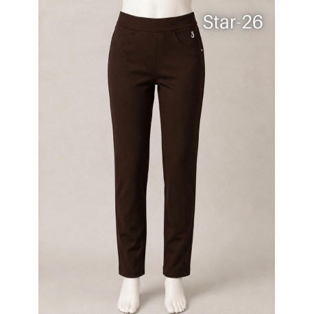 PANTALON PITILLO MARRON CHOCOLATE MUJER SISSUS MODA