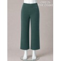 PANTALON CROPED VERDE BOTELLA MUJER SISSUS MODA