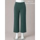 PANTALON CROPED VERDE BOTELLA MUJER SISSUS MODA