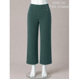 PANTALON CROPED VERDE BOTELLA MUJER SISSUS MODA