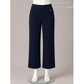 PANTALON CROPED AZUL MARINO MUJER SISSUS MODA