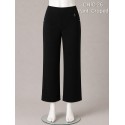 PANTALON CROPED NEGRO MUJER SISSUS MODA
