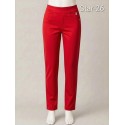 PANTALON PITILLO ROJO MUJER SISSUS MODA