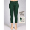 PANTALON CORSARIO VERDE BOTELLA MUJER SISSUS MODA