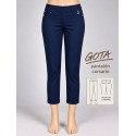 PANTALON CORSARIO AZUL MARINO MUJER SISSUS MODA