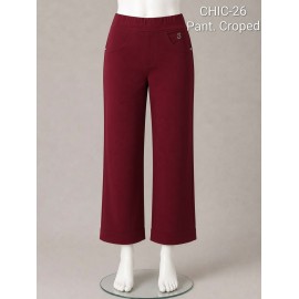 PANTALON CROPED GRANATE MUJER SISSUS MODA