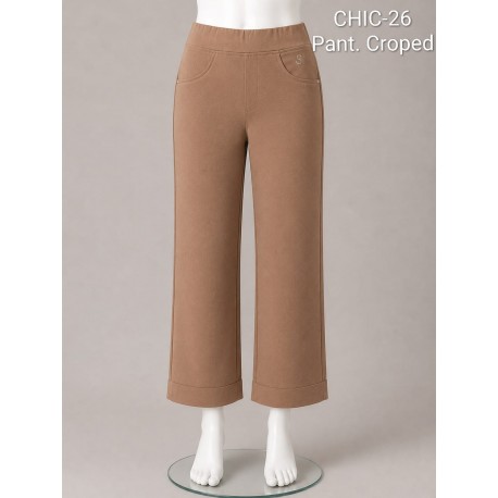 PANTALON CROPED GRANATE MUJER SISSUS MODA