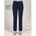 PANTALON RECTO AZUL MARINO MUJER SISSUS MODA