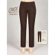 PANTALON RECTO MARRON MUJER SISSUS MODA