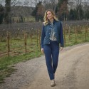 CHAQUETA COMBINADA AZUL MARINO MUJER MCM