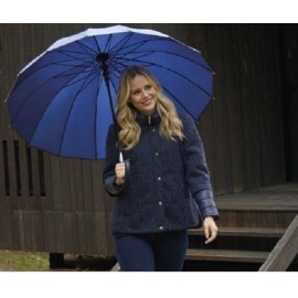 CHAQUETA COMBINADA AZUL MARINO MUJER MCM