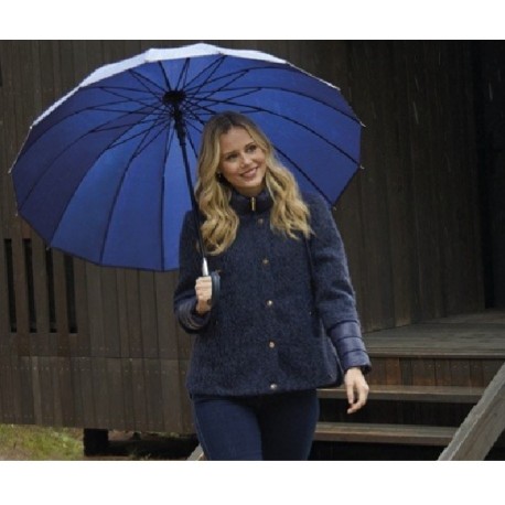 CHAQUETA COMBINADA AZUL MARINO MUJER MCM