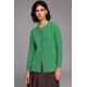 CHAQUETA ARAN TRENZA BOLSILLOS VERDE MUJER TACHY ZUCCA