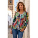 CHAQUETA ESTAMPADA CON VISTAS TEJANA 