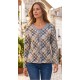 CHAQUETA ESTAMAPADA CON VISTAS TEJANA 