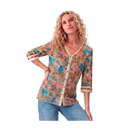 CAMISETA ESTAMPADA MUJER LILI DUDU