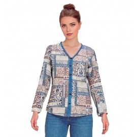 CAMISETA ESTAMPADA DE PUNTO MUJER LILI DUDU +COLORES