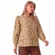 CAMISETA HOJAS CAMEL MUJER LILI DUDU