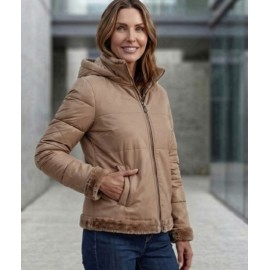 CHAQUETA COMBINADA CAMEL MUJER ROBERTO BASSI