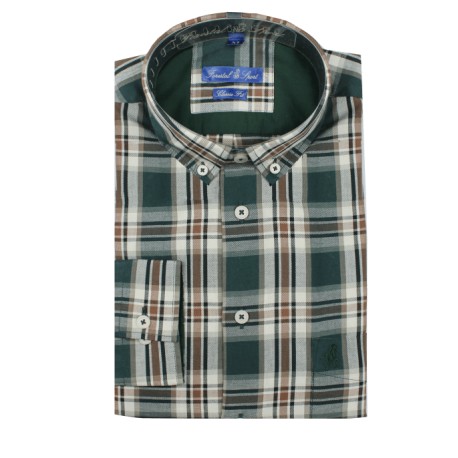 CAMISA CUADROS VERDE FORESTAL