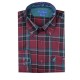 CAMISA CUADROS GRANATE FORESTAL