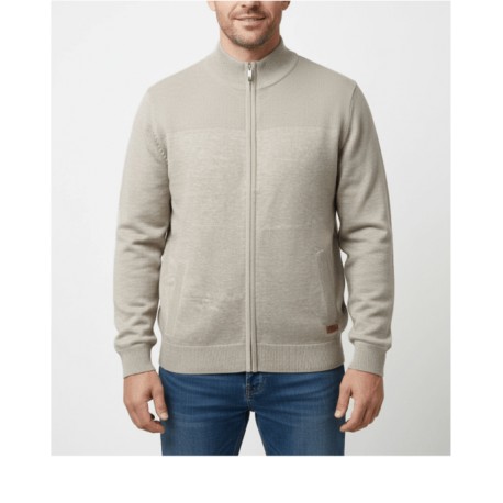 CHAQUETA CON CREMALLERA BEIGE HOMBRE FORESTAL