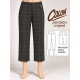 PANTALON CROPED CUADROS  GRIS MUJER SISSUS MODA
