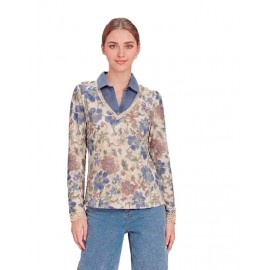 CAMISETA ESTAMPADA DOBLE EFECTO MUJER LILI DUDU