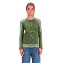 CAMISETA VERDE CON BORDADO MUJER LILI DUDU