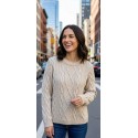 JERSEY TRENZADO AVENA MUJER JUPER