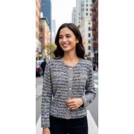 CHAQUETA TWEED MUJER JUPER