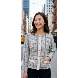 CHAQUETA TWEED MUJER JUPER