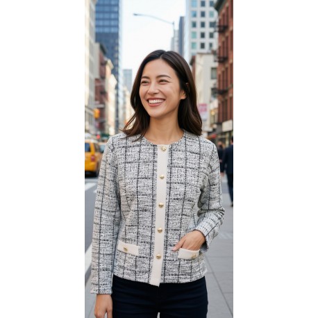 CHAQUETA TWEED MUJER JUPER