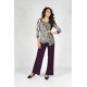PANTALON ANCHO BERENJENA MUJER BOGUAR +COLORES