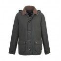 BARBOUR ENCERADO VERDE CON CAPUCHA JAVIER LOBATO