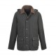 BARBOUR ENCERADO VERDE CON CAPUCHA JAVIER LOBATO