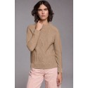 JERSEY CAMEL TRENZADO MUJER TACHY ZUCCA